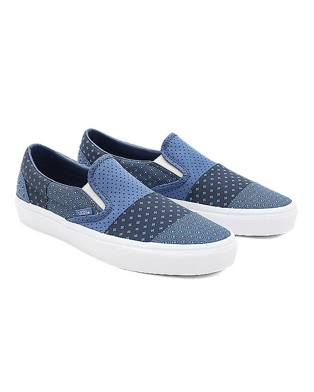 Tie Print Patchwork Classic Slip-On Shoes 1