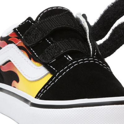 Vans sneakers 2024 with flames