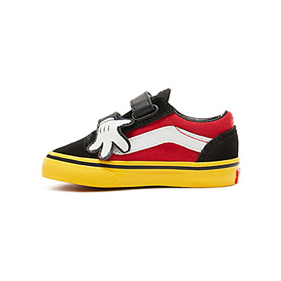 Multa Cambiable llegar Zapatillas de bebé Old Skool V de Disney X Vans (1-4 años) | Negro, Rojo |  Vans