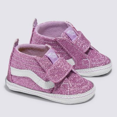 Vans Infant Sk8-hi Crib Glitter Shoe(lilac)