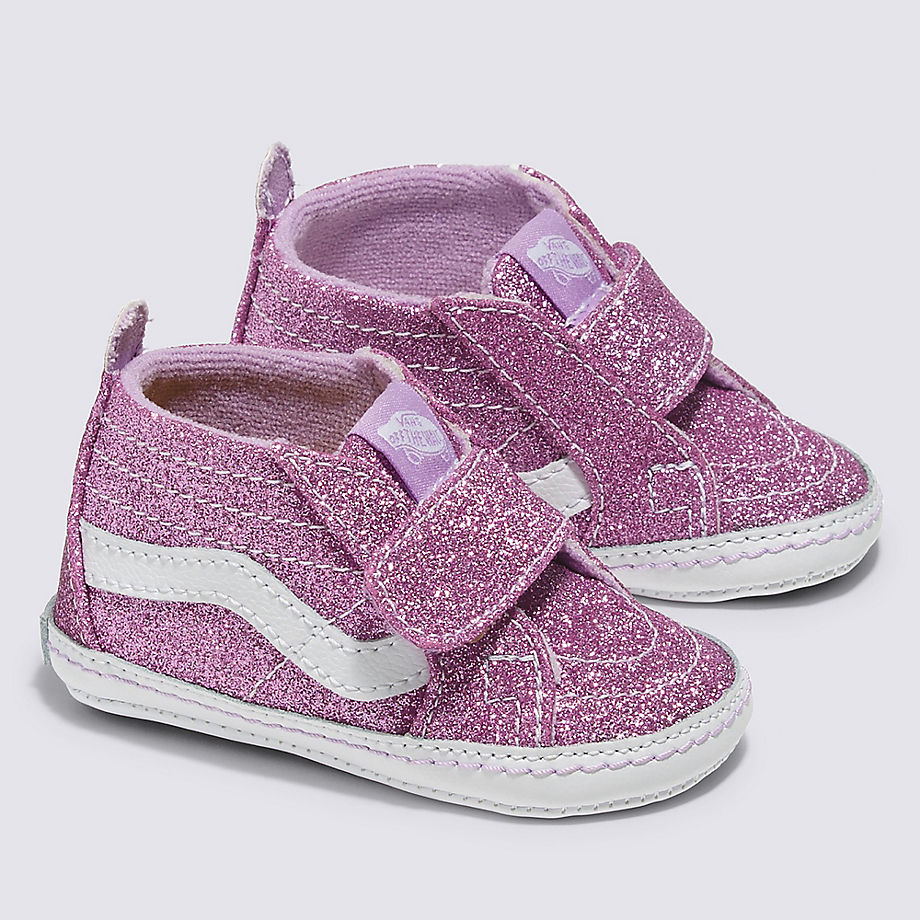 Vans Infant Sk8-hi Crib Glitter Shoes (0-1 Years) (lilac) Infant Purple