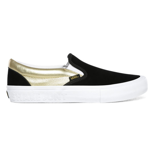 Vans x Shake Junt Slip-On Pro Shoes | Black, Gold | Vans