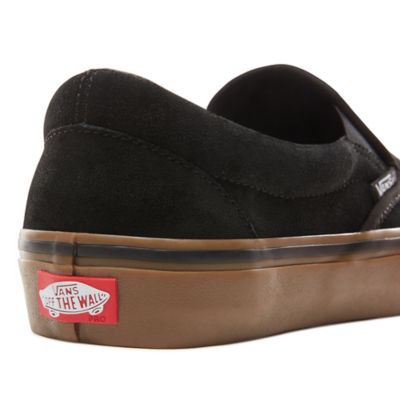 Black slip on outlet vans gum sole