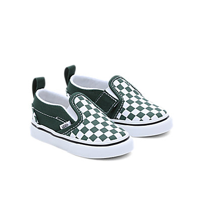 Toddler Checkerboard Slip-On Hook and Loop Shoes (1-4 Years)