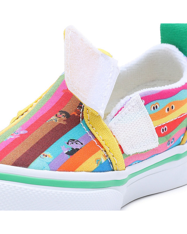 Zapatillas de bebé Slip-On Vans x Sesame Street con cierre autoadherente (1-4 años)