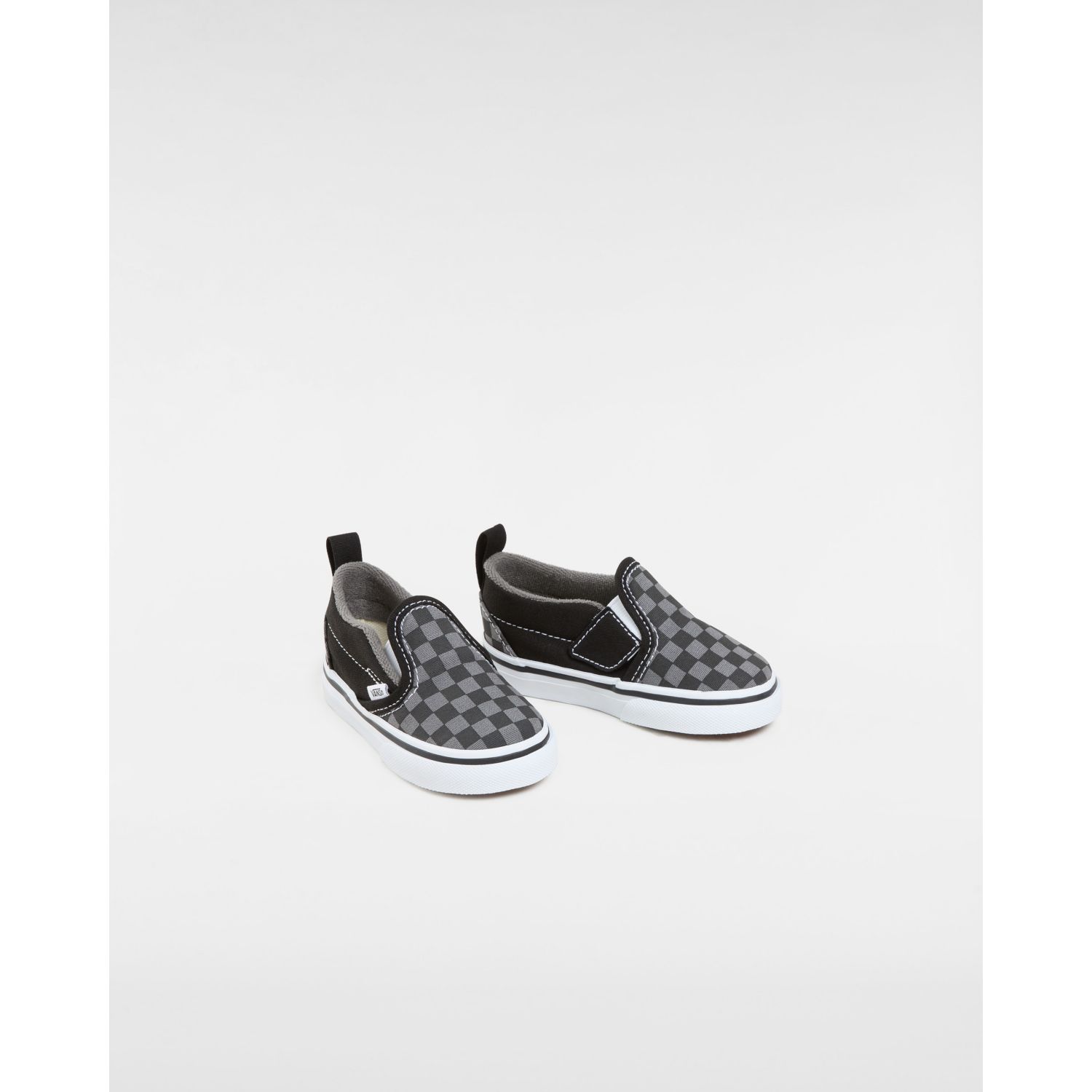 Vans checkerboard store slip on gray