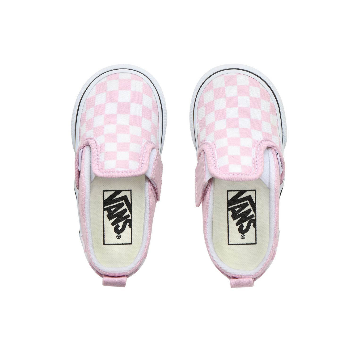 Vans pink checkered on sale shoes