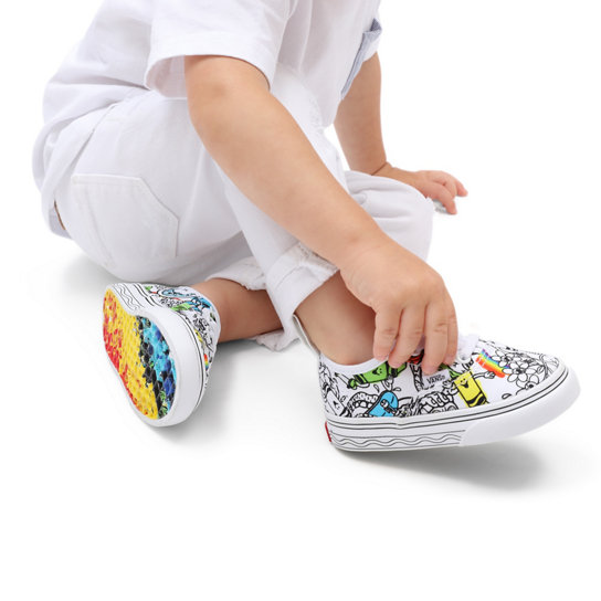 Zapatillas de bebé Authentic de Vans x Crayola con cordones elásticos (1-4 años) | Vans