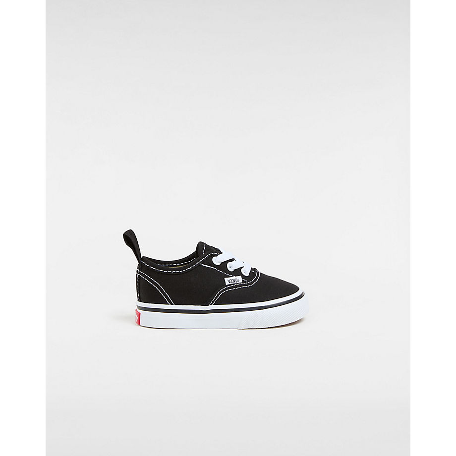 Vans Toddler Authentic Elastic Lace Shoes (1-4 Years) ((elastic Lace) Black/true White) Toddler Black