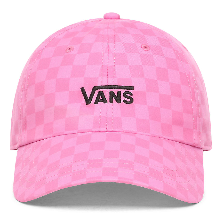 VANS Casquette Court Side Printed (fuchsia Pink Checkerboard) Femme Rose, Taille TU