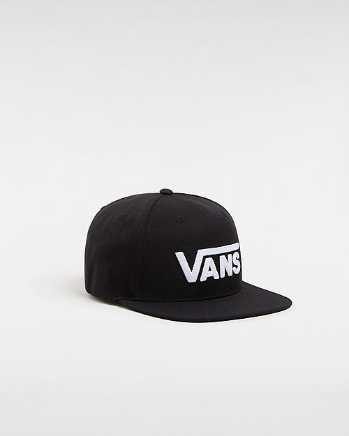 Vans Drop V Snapback Pet (black/white) Unisex Zwart