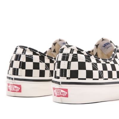 Vans authentic 44 dx anaheim factory black clearance checkerboard