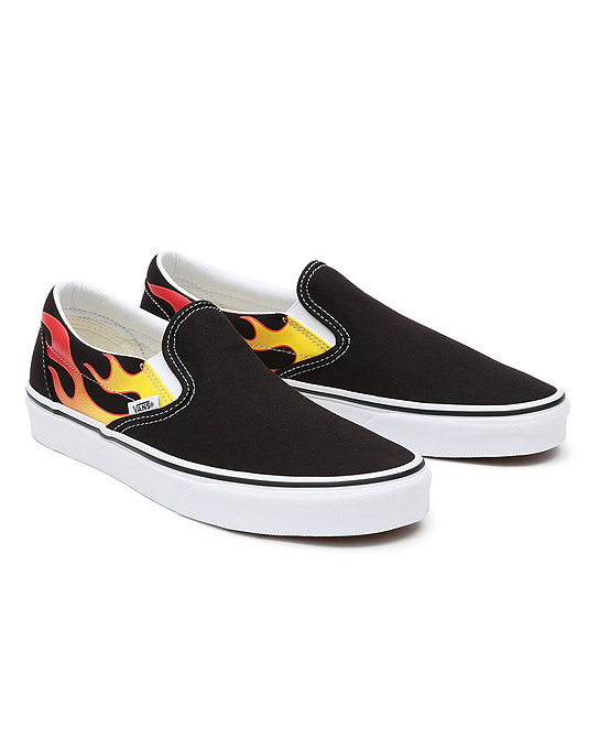 Flame Classic Slip-On Shoes | Vans