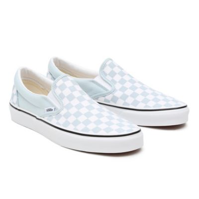 vans shoes blue checkered