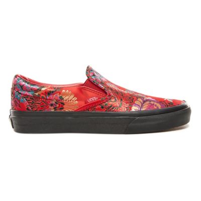 vans festival satin slip on