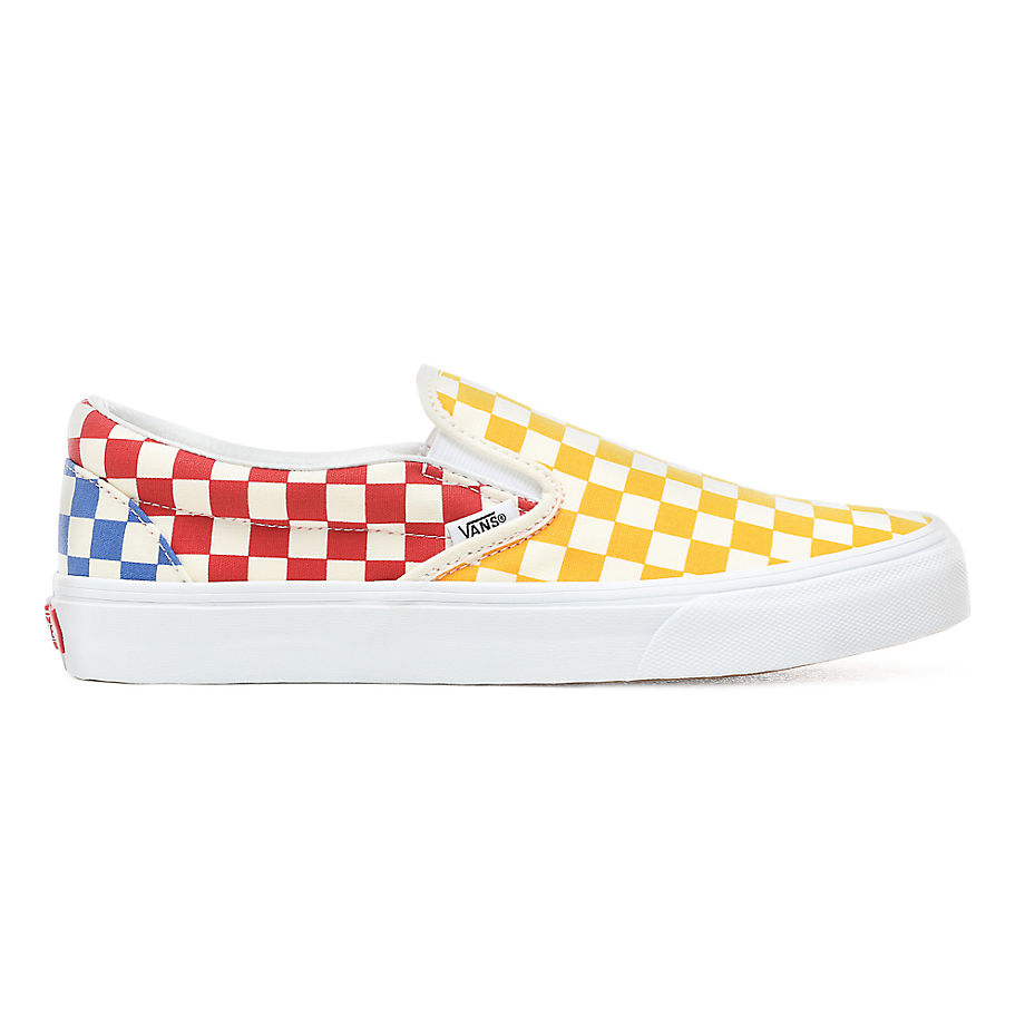 VANS Checkerboard Slip-on Schuhe ((checkerboard) Multi/true White) Damen Multicolour - VN0A38F7VLV