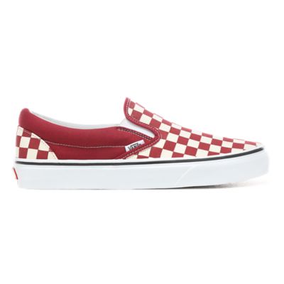 vans slip on red