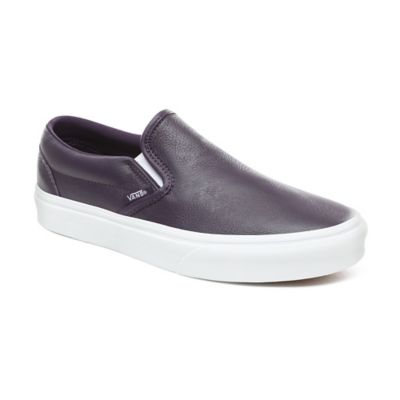 Vans slip on sale on cuir