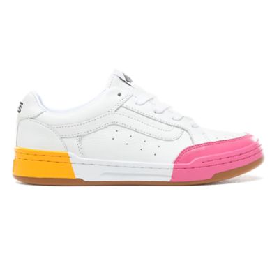 vans highland colour block trainers in white