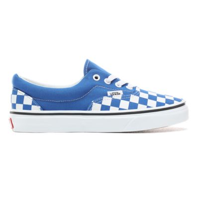 blue and checkered vans