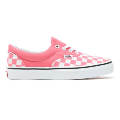 vans checkered shoes pink