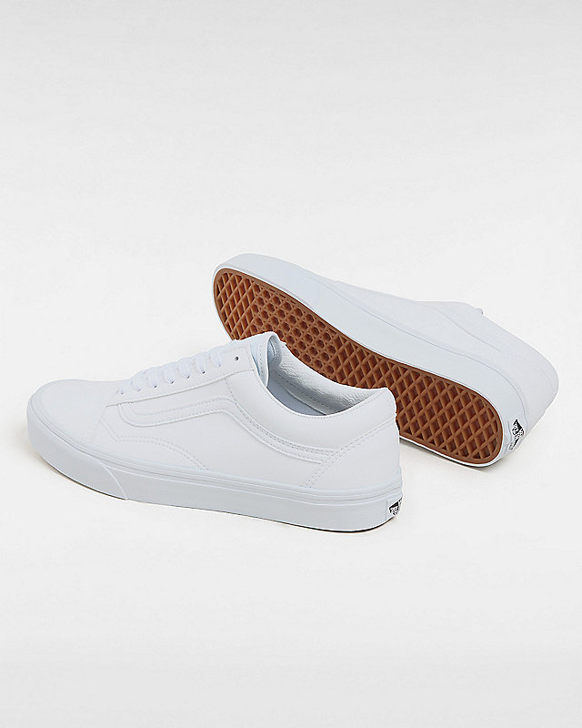 Classic Tumble Old Skool Shoes | White | Vans