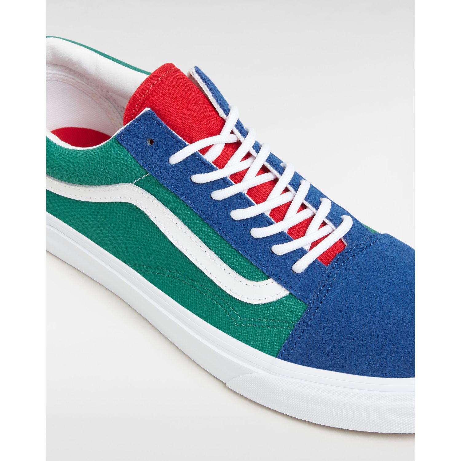 Red blue yellow on sale green high top vans