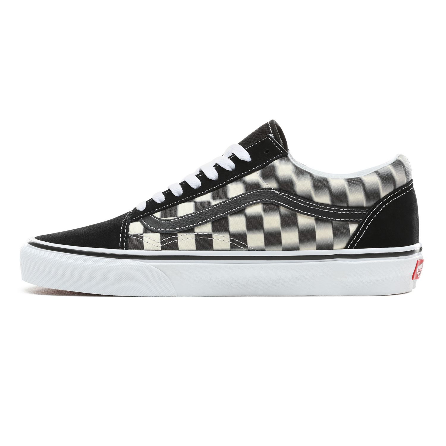 Vans checkerboard sales blur slip on