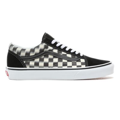 blurred vans checkerboard