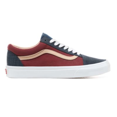 Textured Suede Old Skool Shoes | Blue 