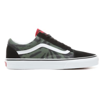 black tie dye vans