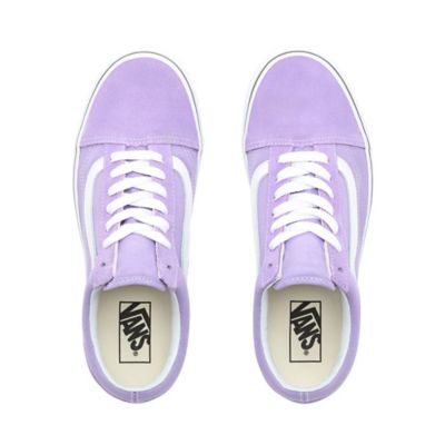 purple low top vans