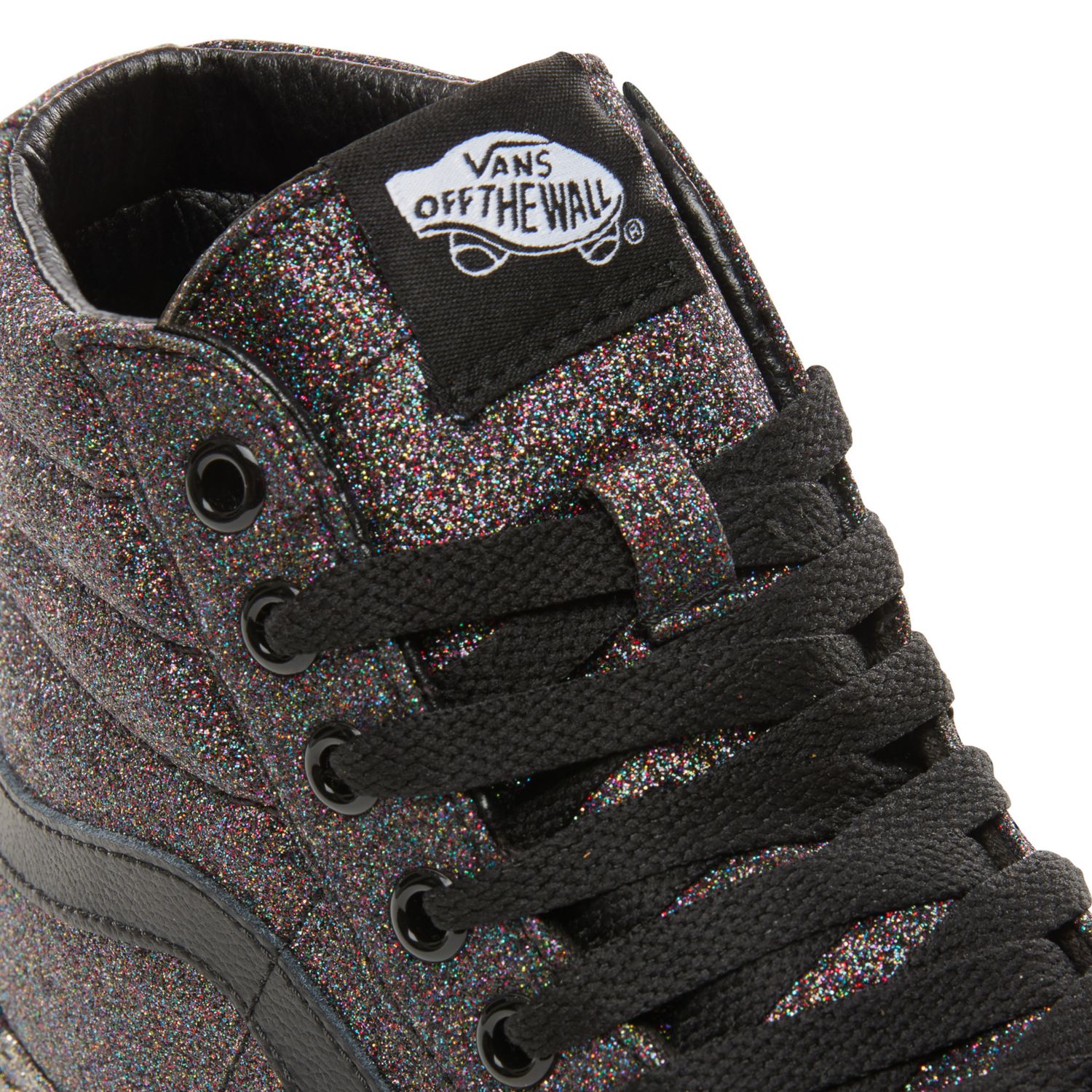 Vans rainbow glitter clearance black