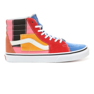 Vans patchwork sk8 hi multicolor sale