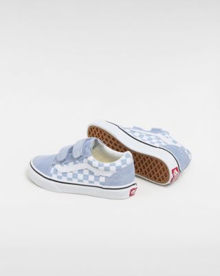 Vans kids checkered store shoes