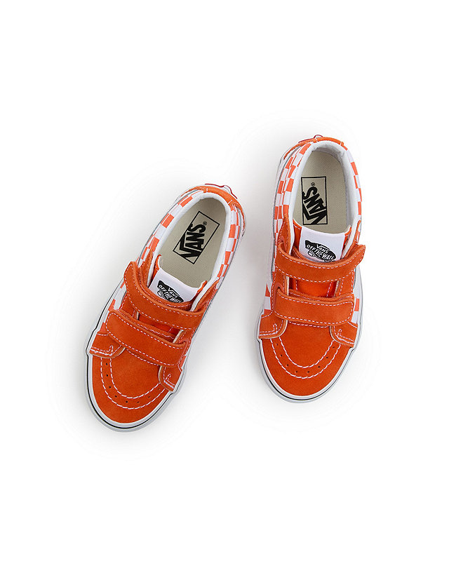 Kinder Sk8-Mid Reissue Checkerboard Schuhe mit Klettverschluss (4-8 Jahre)