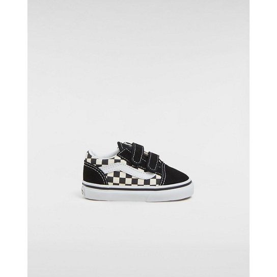 Toddler Primary Check Old Skool Velcro Shoes (1-4 years) | Vans