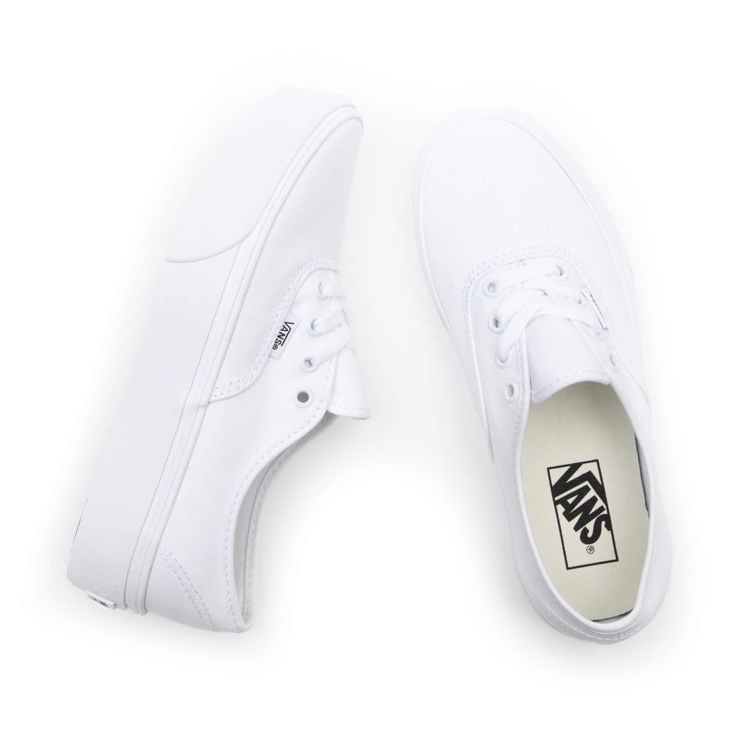 Vans white hot sale canvas sneakers