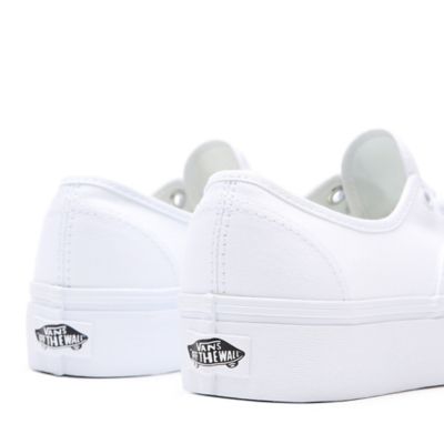 All white best sale platform vans