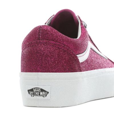 Vans old cheap skool platform glitter