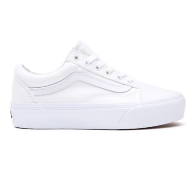 vans old skool blancas plataforma