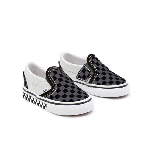 Toddler+Customs+Black+Checkerboard+Slip-On+Shoes+%281-4+years%29