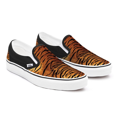 Tiger+Stripes+Slip-On+Wide+Fit+Personalisierbare