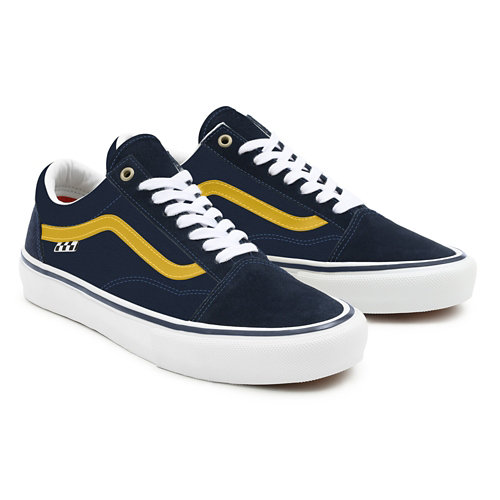 Dress+Blues+and+Yellow+Skate+Old+Skool+Personnalis%C3%A9es