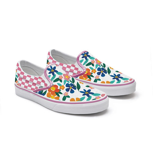 Kinder+Personalisierbare+Painted+Floral+Slip-On+Schuhe+%284-8+Jahre%29