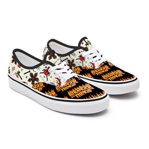 Vans+x+Stranger+Things+Hell+Fire+Club+%26+Flame+Logo+Authentic+Personalizzate