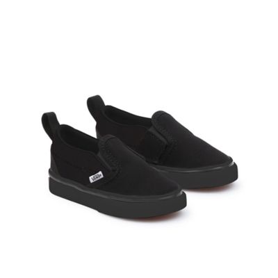 KleinKinder Personalisierbare Toddler Total Black Slip-On (1-4 years)