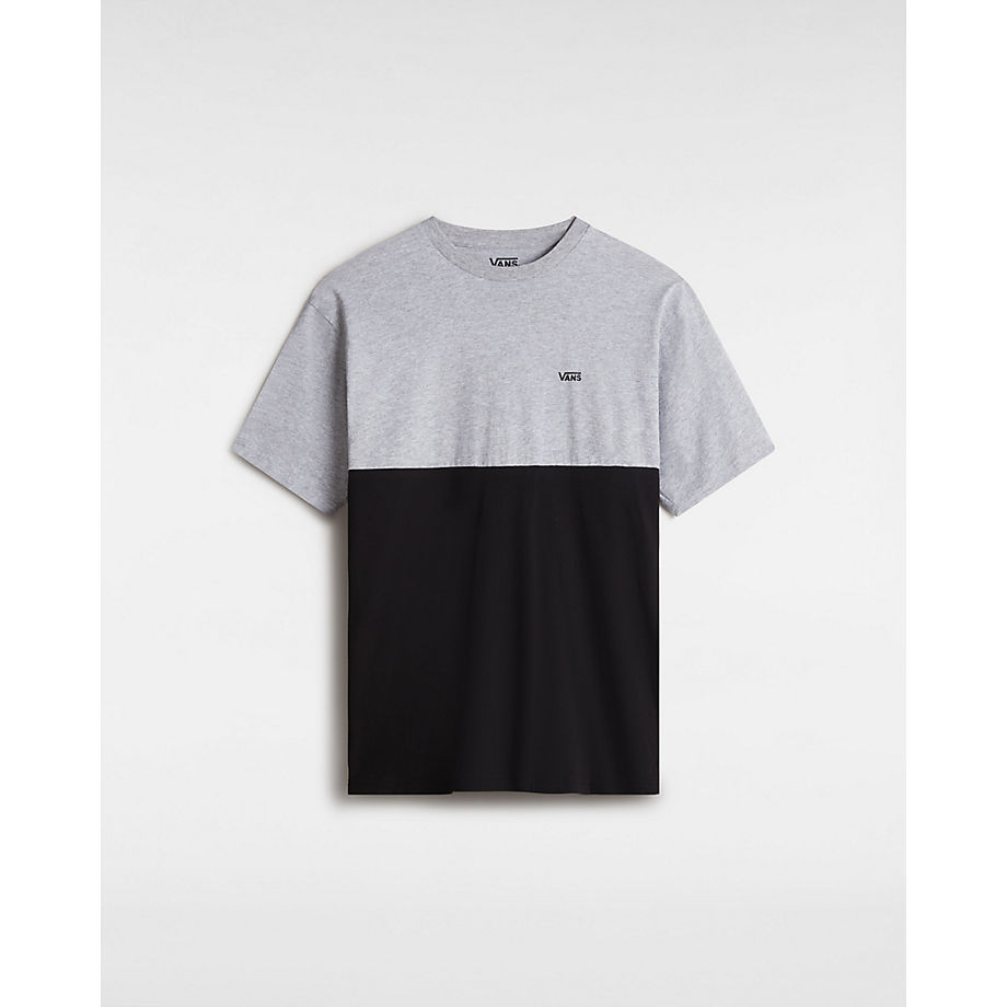 Vans Colorblock T-shirt (athletic Heather-black) Men Grey