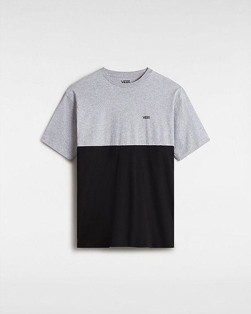 Vans Colorblock T-shirt (athletic Heather-black) Men Grey