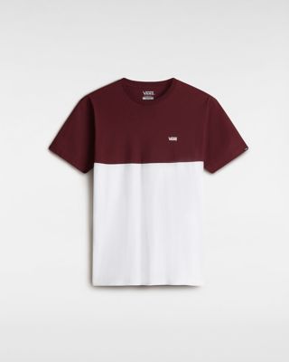 Vans Colorblock T-shirt (white-port Royale) Herren Rot